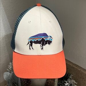 Patagonia Bison Hat - Cream, Orange, Blue